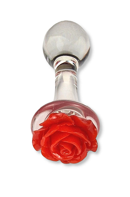 Rose Glass Plug Drop