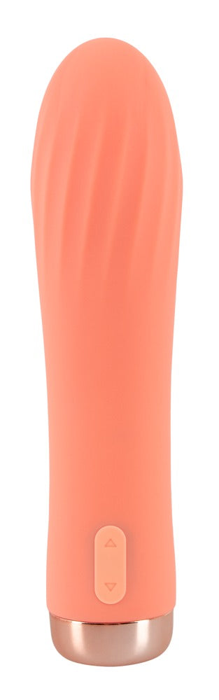 Mini Ribbed Peachy - Vibratore