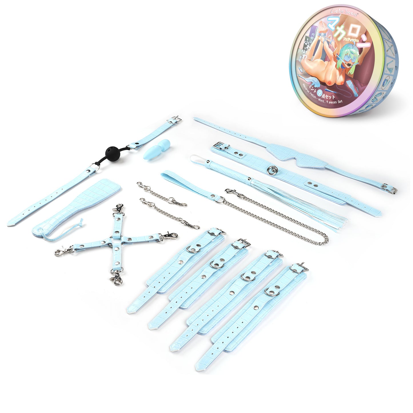 Macaron 9pcs Bondage Kit-Mint