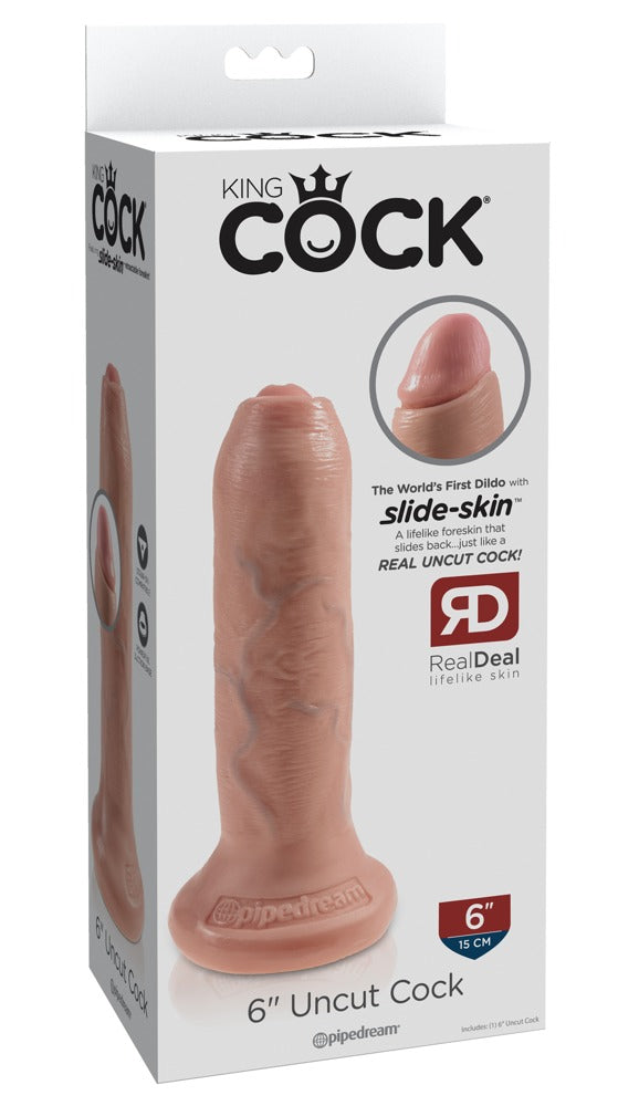 Fallo con Prepuzio 6" Uncut Cock