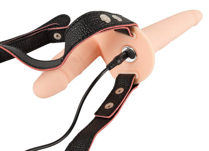 Strap-On Doppio con Vibratore Ricaricabile