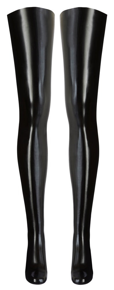 Calze Autoreggenti Latex Nero