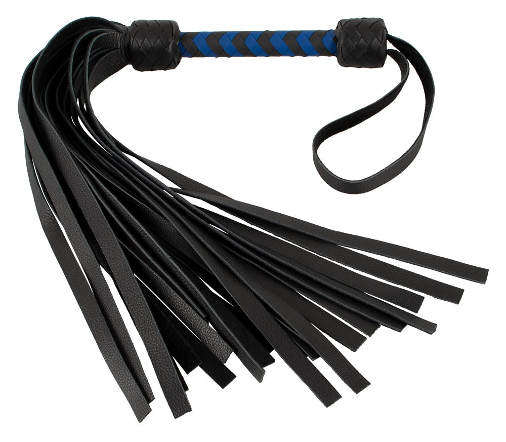 Flogger Pelle Nero Azzurro