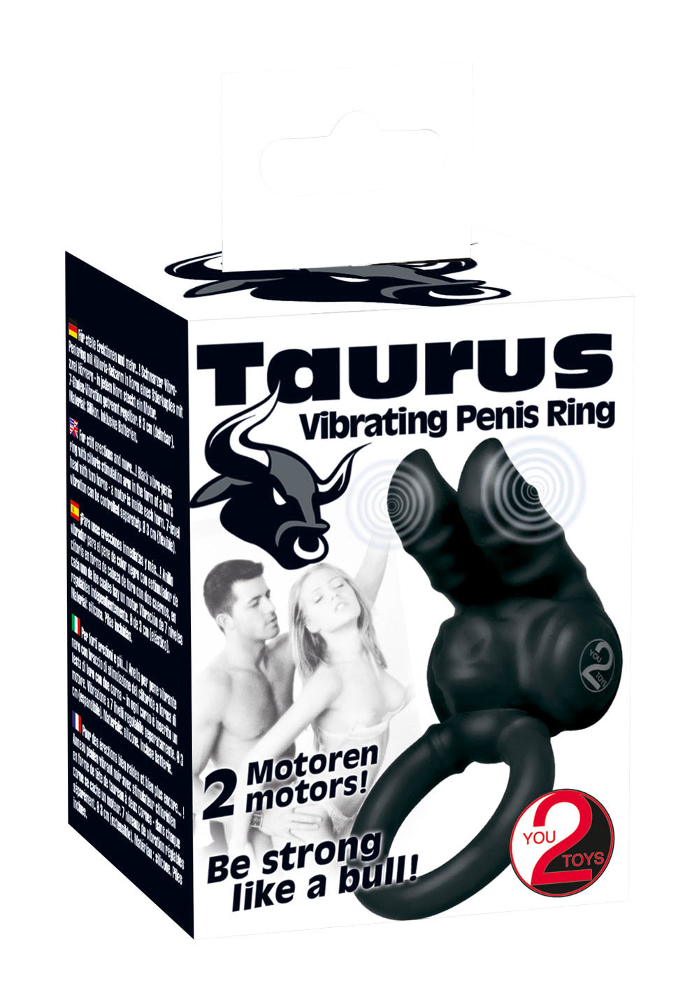 Taurus Black Anello Fallico Vibrante