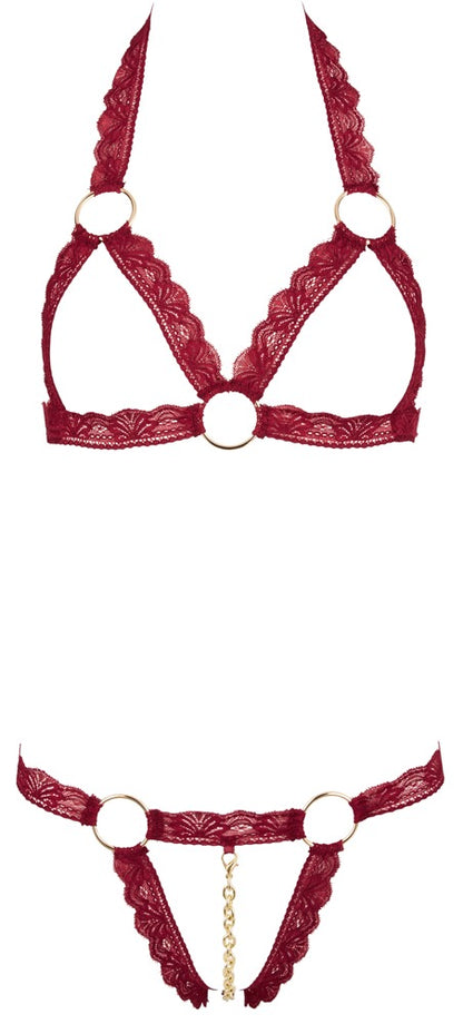 Completo Intimo Minimale Rosso