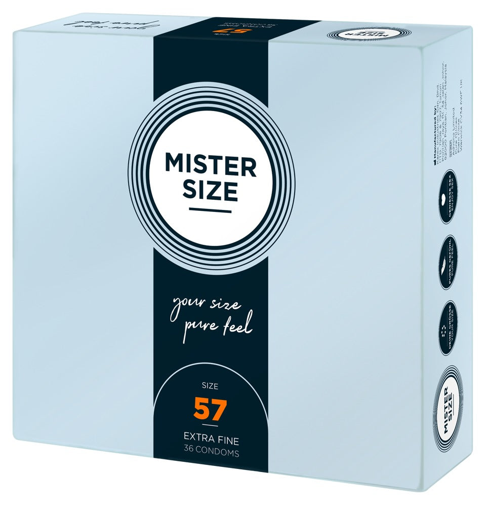 Mister Size 36 pz - Profilattici su Misura 57 mm