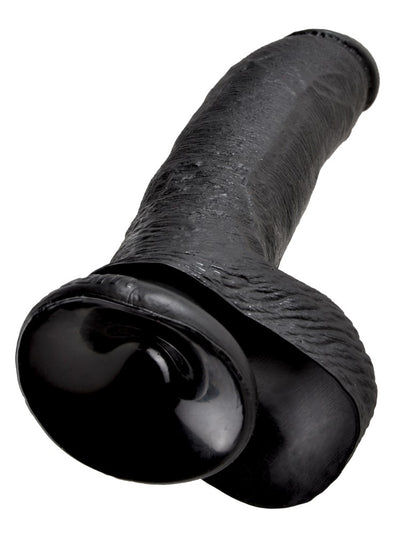 9" Cock with Balls Black