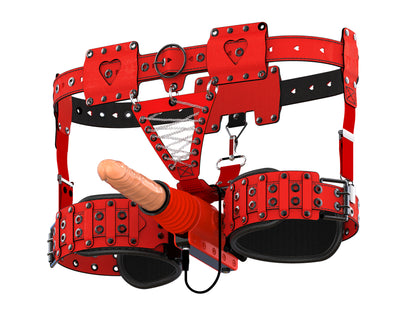 X4 Sex Machine With Strap-on Harness