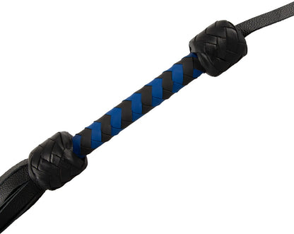 Flogger Pelle Nero Azzurro