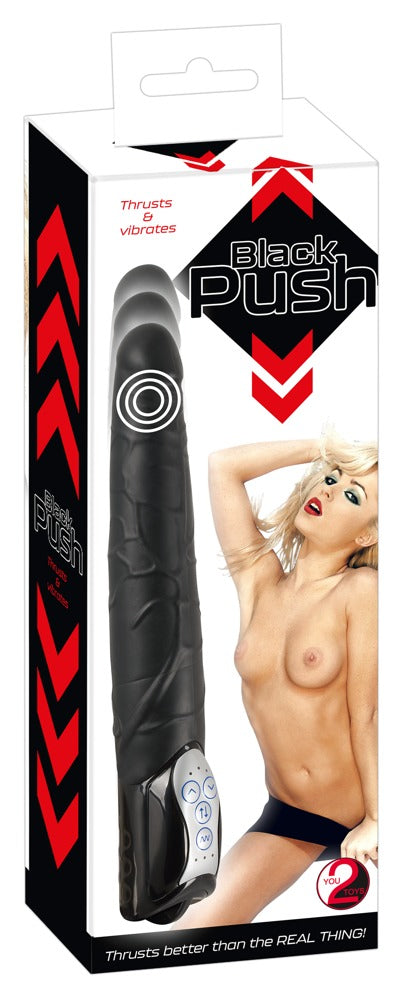 Black Push Vibratore con Spinta