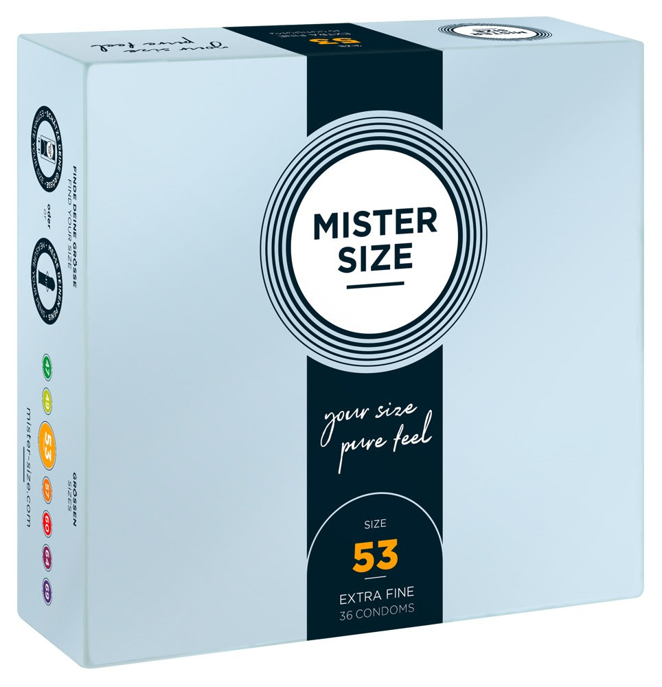 Mister Size 36 pz - Profilattici su Misura 53 mm