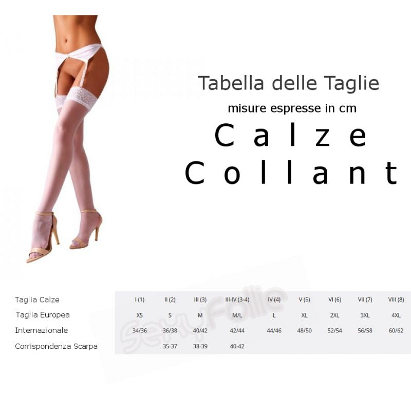 Calze Autoreggenti Latex Nero