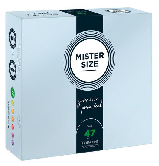 Mister Size 36 pz- Profilattici su Misura 47 mm