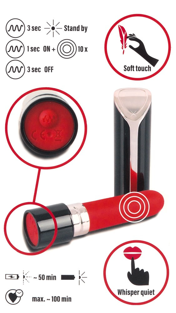 Lip Stick Vibratore Ricaricabile