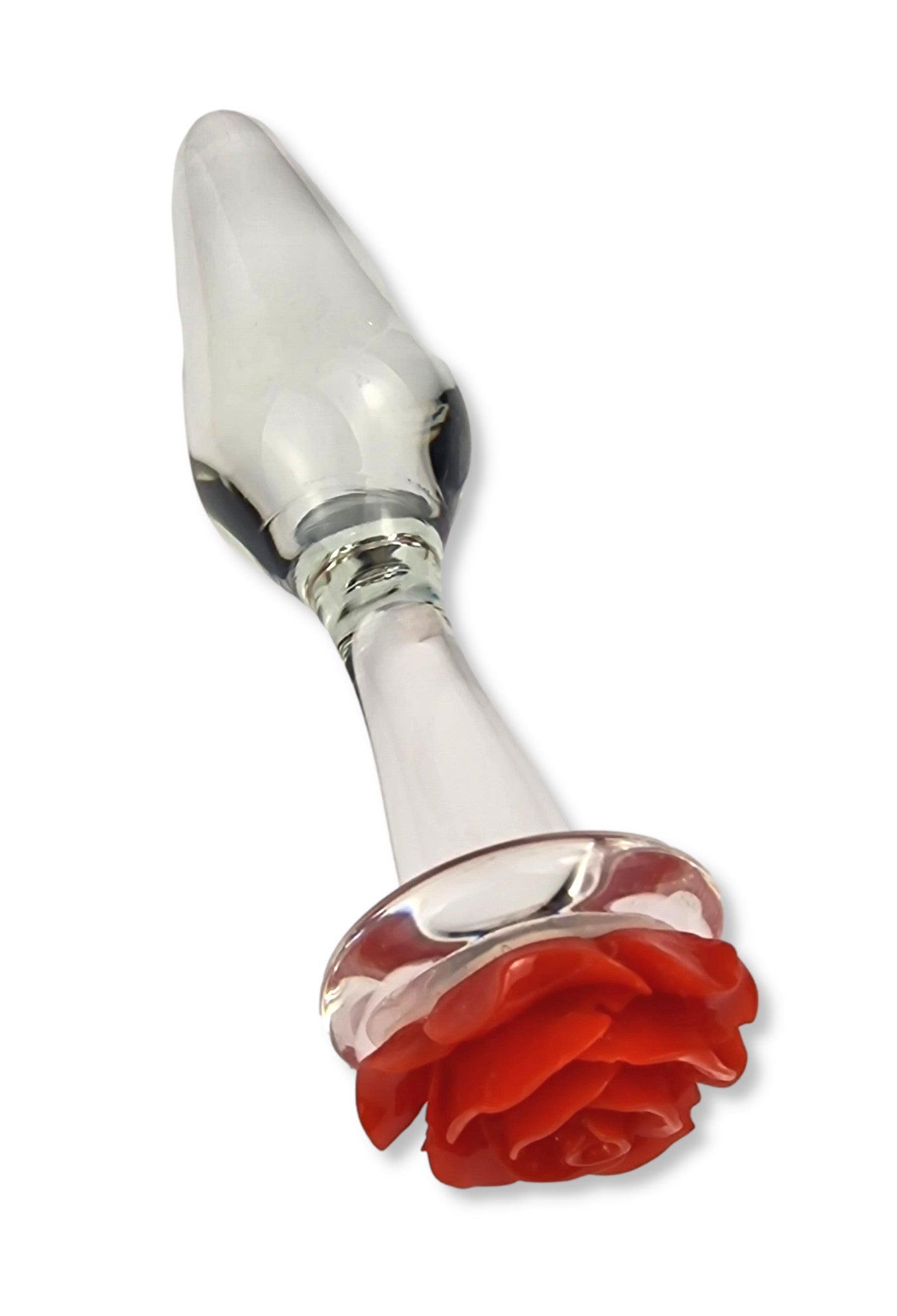 Rose Glass Plug Cone