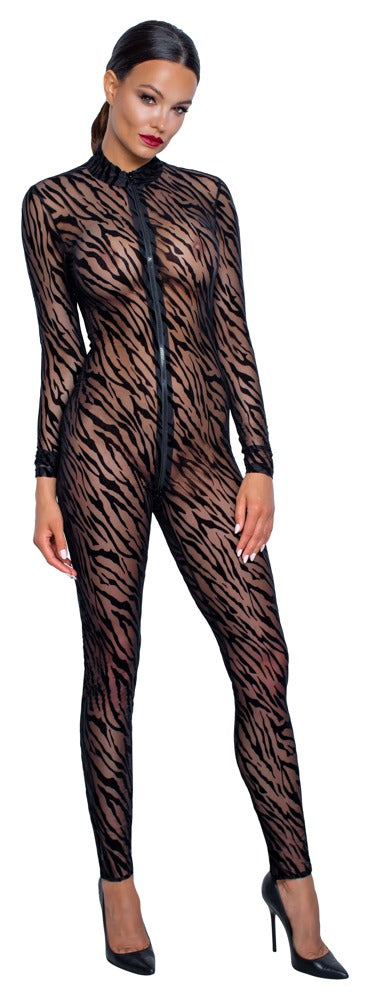 Catsuit con stampa tigrata