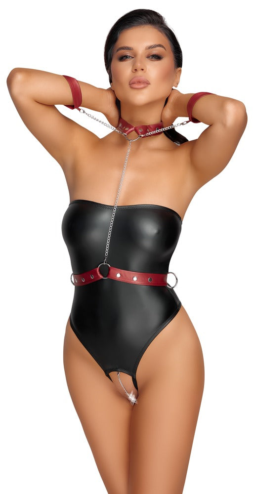 Body con imbracatura bondage