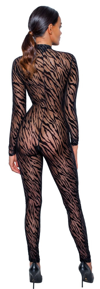 Catsuit con stampa tigrata