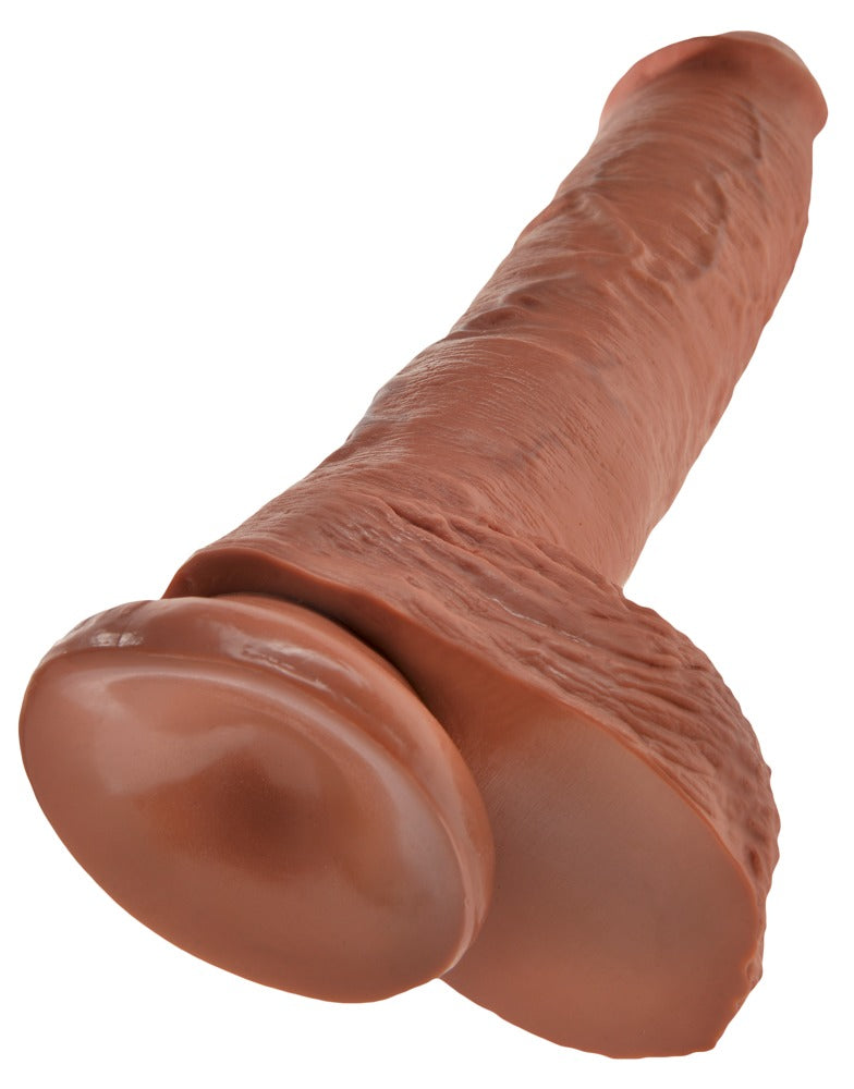 10" Cock with Balls Tan