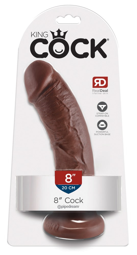 8" Cock Brown