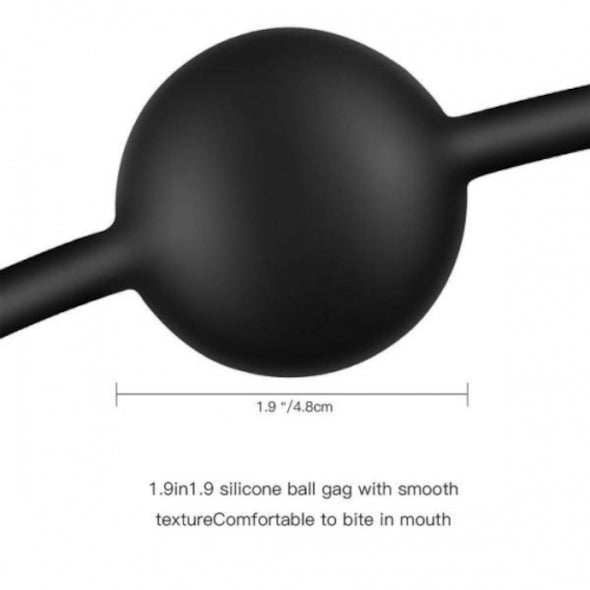 Ball Gag con Pinze - Nero