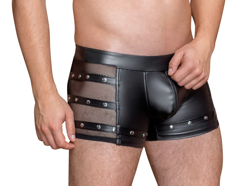 Boxer con zip e cinghie