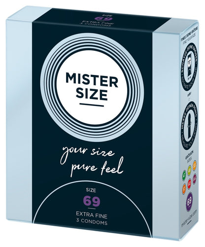 Mister Size 3 pz - Profilattici su Misura 69 mm