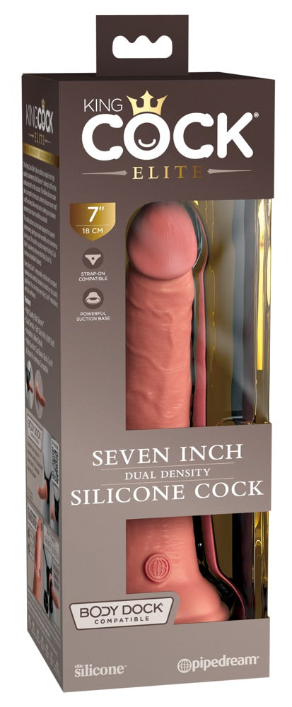 7" Dual Density Silicone Cock