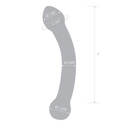 Curved G-Spot Stimulator Glass Dildo