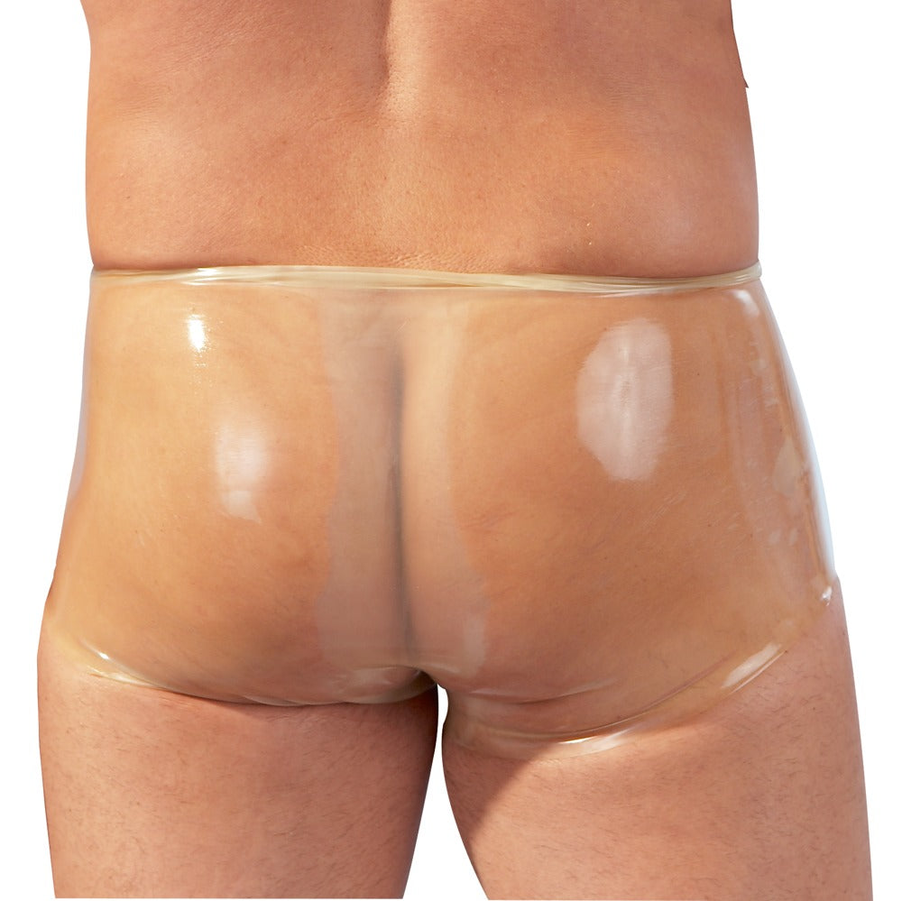 Boxer Latex da Uomo con Guaina Fallica