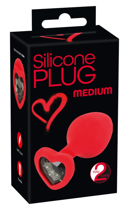 Heart Medium Silicone Plug