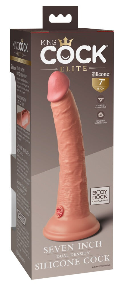 7" Dual Density Silicone Cock