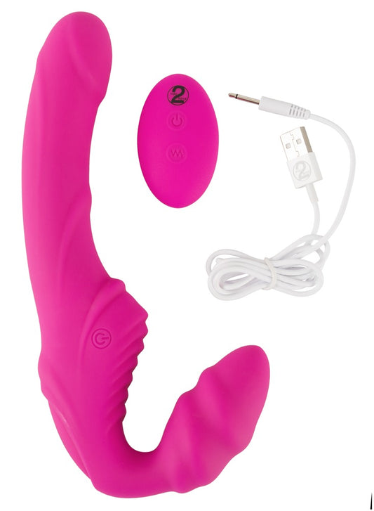 Strapless Strap-on 2 RC Vibrating