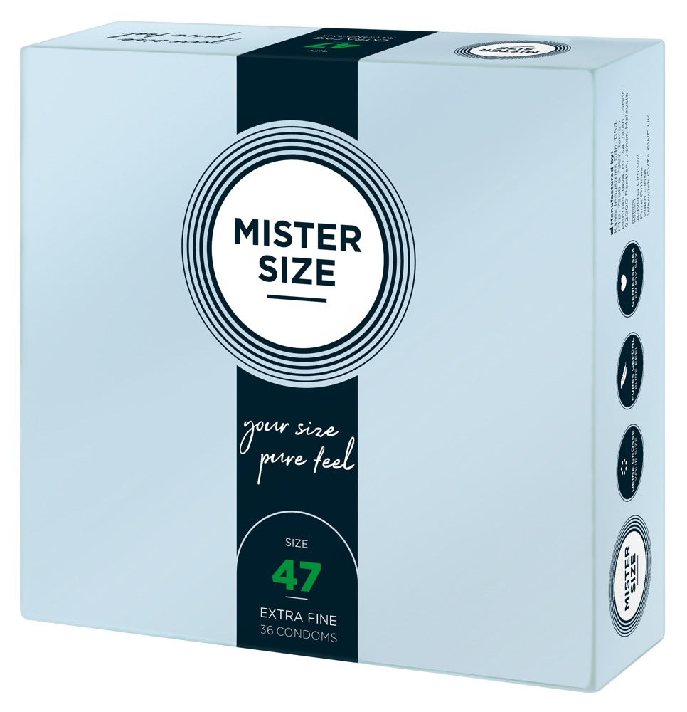 Mister Size 36 pz- Profilattici su Misura 47 mm