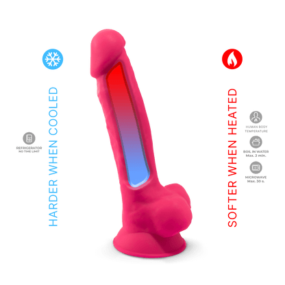 Termo Reattivo - Dildo Premium Silicone Model 1 Rosa