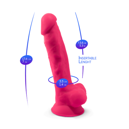 Termo Reattivo - Dildo Premium Silicone Model 1 Rosa